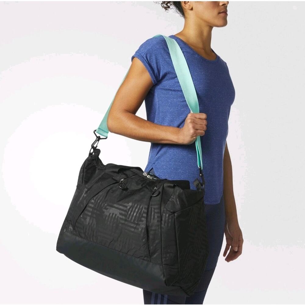 USED Adidas STUDIO II/2 DUFFEL Yoga Gym Travel Carry-On Tote Bag